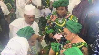 SAIDI BALOGUN SPRAYS FAITHIA BALOGUN AT HER FATHER’S BURIAL CEREMONY IN LAGOS [upl. by Maclaine938]