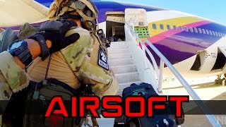 AIRSOFT AIRPLANE HOSTAGE RESCUE [upl. by Joni]