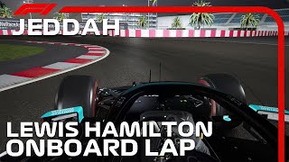 F1 2021 Jeddah Street Circuit  Lewis Hamilton Onboard [upl. by Ennyrb]