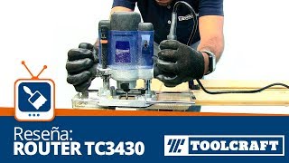 Tutorial Uso de Router de 1200W modelo TC3430 Toolcraft [upl. by Nylirem647]