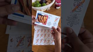 scratch amp sniff baguette stamps from france 🥖📩 [upl. by Adlay604]