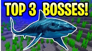 Minecraft TOP 3 UPDATE AQUATIC BOSSES PE Xbox PS4 amp Switch [upl. by Adamsun]