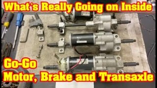 How to repair a Pride Mobility Go Go Transaxle Motor and Brake – the Inner workings explained [upl. by Norha]