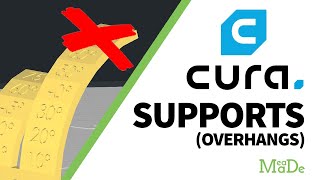 Cura Support Settings Overhang Angle  To Support or Not to Support [upl. by Llerraf]