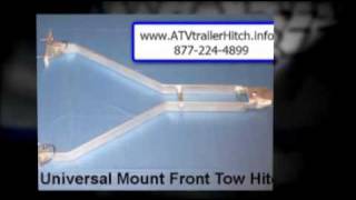 ATV Trailer Tow Hitch ATV Towing Sled Portable Fish House [upl. by Siari]