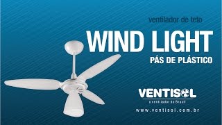 Ventilador de Teto Wind Light com Pás de Plástico [upl. by Kafka]