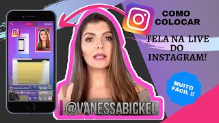 Tela na live do Instagram  Como colocar [upl. by Iruam246]