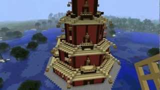 Lets Build Minecraft Episode 004 Pagoda Chinesischer Tempel Part 22 [upl. by Even]