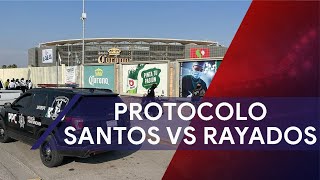 ¿Cuántos aficionados se contemplan para el Santos vs Rayados Protocolo de seguridad [upl. by Bernice844]