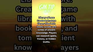 GM Tip 52 Unlocking Secrets Building an InGame Library of Lore for RPGs [upl. by Ineslta]