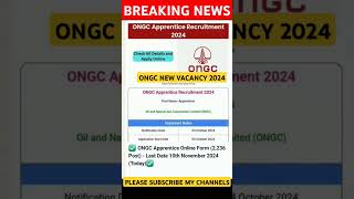 ONGC APPRENTICE REQUIREMENTS 2024 LATEST NEWS trending youtubeshorts shorts video reels trend [upl. by Ibrik]