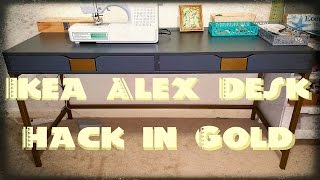 DIY Ikea Alex Desk Hack [upl. by Schram856]