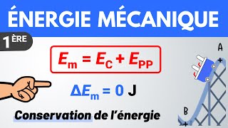 Conservation de lÉNERGIE MÉCANIQUE ✅ 1ère spécialité  Terminale  Physique [upl. by Ak]