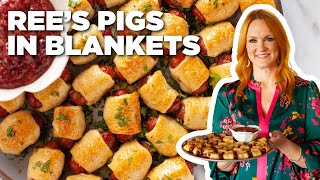 Ree Drummonds Pigs In Blankets with Cranberry Mustard  The Pioneer Woman  Food Network [upl. by Harret]