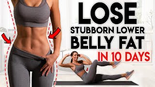 LOSE BELLY FAT in 10 Days lower belly  8 minute Home Workout [upl. by Arahd]