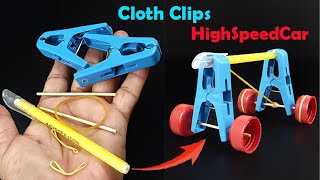 How To Make a Mini Latch Rubber Band Car  DIY TOYS CAR [upl. by Stubstad90]