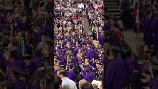 Graduates tossing caps at the Northwestern University 2024 graduation [upl. by Nnairet]