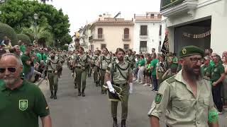 Diana 25 Aniversario  Marcha legionaria Heroína y Alhaurín está de Fiesta Calle Camilo José Cela [upl. by Ahsats]