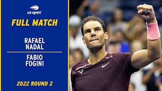 Rafael Nadal vs Fabio Fognini Full Match  2022 US Open Round 2 [upl. by Phyllida]