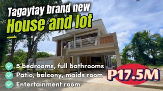 TN9C01024 Tagaytay House amp lot 5 bedrooms full bathrooms  patio  balcony  entertainment room [upl. by Sew]