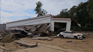 Swannanoa NC One Week After Helene  Hope Amongst Destruction [upl. by Idihsar]