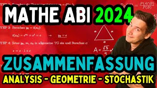 Dieses Video rettet Dein Mathe Abi ANALYSIS  GEOMETRIE  STOCHASTIK alle Aufgabentypen [upl. by Aienahs887]