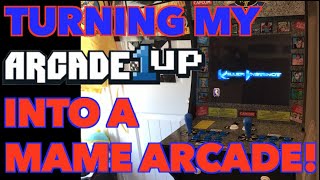 Turning my Arcade1Up into a MAME Arcade Cabinet [upl. by Zerlina976]