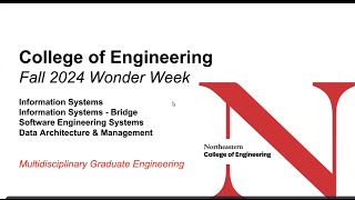 Fall 2024  Wonder Week  Multidiciplinary Engineering Programs [upl. by Aneerb905]