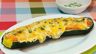 🥒CALABACÍN RELLENO DE VERANO 🌞 SIN COCINAR 😅  BEATRIZ COCINA [upl. by Yluj]