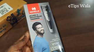 HAVELLS BT5301 Trimmer 100 min Runtime 20 Length Settings Grey  unboxing and review  Under RS 600 [upl. by Notnelc]