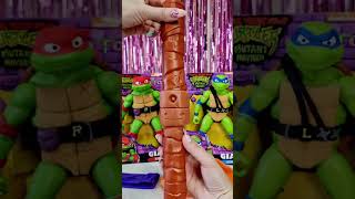 shorts Unboxing Teenage Mutant Ninja Turtles Mutant Mayhem giant figurines and costumes [upl. by Ahtel]