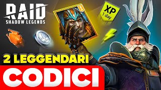 2 LEGGENDE GRATIS 🎁 Codici Promo Raid Shadow Legends 🎁 ITA 2024 [upl. by Ellehs257]