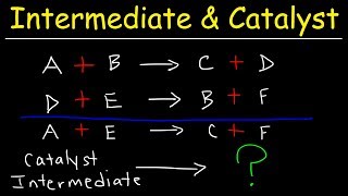 How To Identify The Intermediate amp Catalyst In a Reaction Mechanism  Kinetics Chemistry [upl. by Garwin]