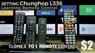 Setting Universal Remote Control Chunghop L336 first time [upl. by Jonis]