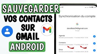 Comment synchroniser les contacts Android avec Gmail  Facile étape par étape [upl. by Steen]