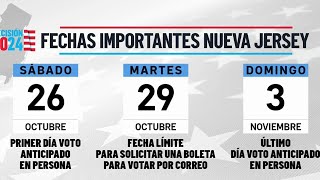 Fechas importantes en NJ y DE para votar [upl. by Shaper]