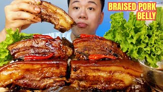 BRAISED PORK BELLY MUKBANG  Melt In Your Mouth Mukbang  Pork Belly Mukbang  Pork Liempo  Asmr [upl. by Afesoj]