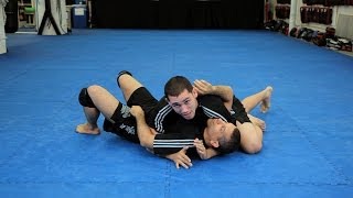 How to Do Triangle Choke from Side Control  MMA Submissions [upl. by Akehs]