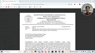 SURAT TERBARU PENCAIRAN KIP KULIAH UNTUK MAHASISWA BARU 2024 [upl. by Llevron]