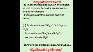 What Is Amphoteric Oxide Explain With Example [upl. by Amaras625]