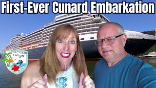 First Cunard Cruise on Queen Elizabeth  Day 1 Vlog Embarkation [upl. by Ferri98]