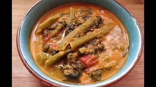 ಬಸಳೆ ಕಜಿಪು  Basale curry recipe in Tulu  Malabar spinach curry  Indian curry [upl. by Isidoro]