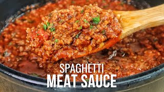 The Ultimate Spaghetti Meat Sauce Recipe [upl. by Audy]