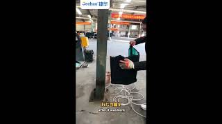 stone coated steel roof tile quality test video [upl. by Meadows243]