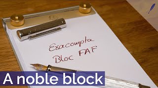 The Exacompta Bloc FAF  A desk pad  notepad you should consider Noble and useable An Review [upl. by Bessie897]