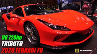 2020 Ferrari F8 Tributo  Exterior and Interior Walkaround  Debut at 2019 Geneva Motor Show [upl. by Graniela]