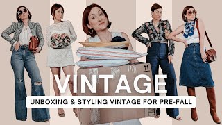 Unboxing amp Styling Vintage for PreFall The Most INCREDIBLE Vintage Finds [upl. by Curley]