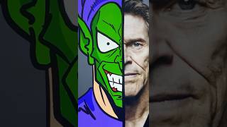 Green Goblin drawing Wilen Defoe short greengoblin willemdafoe drawing [upl. by Jacobina]