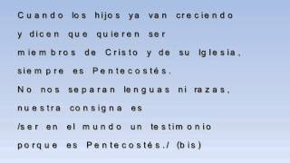 SIEMPRE ES PENTECOSTESwmv [upl. by Kamillah508]