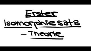 W2V21 Erster Isomorphiesatz  Theorie [upl. by Neirol]